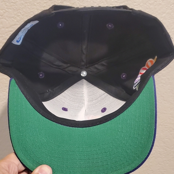 New Vintage NBC Sports Snapback Hat Cap Sports Specialties The Twill Black OS - Picture 5 of 6